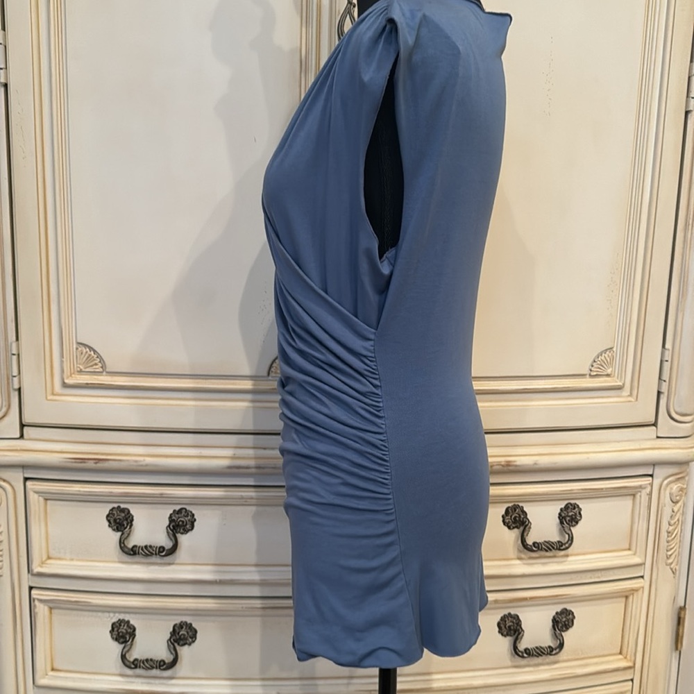Blue gray blouse - Picture 3 of 6
